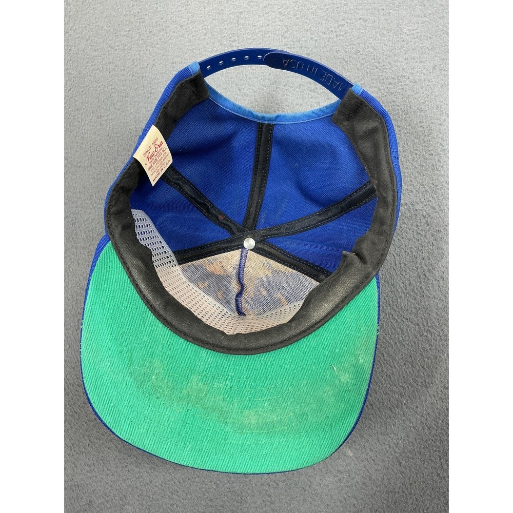 Vintage New Era USAF Air Force Blue Snapback Hat Cap One Size Made In USA - Picture 4 of 8